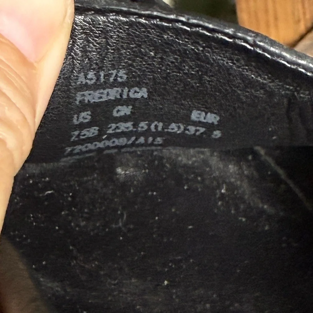 Coach Fredrick Black Leather Loafers Womens Sz‎ 7.5